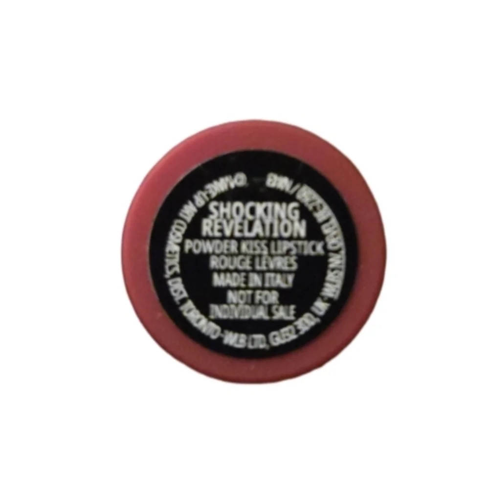 MAC Cosmetics Powder Kiss Lipstick Shocking Relevation Red Mini NWOB